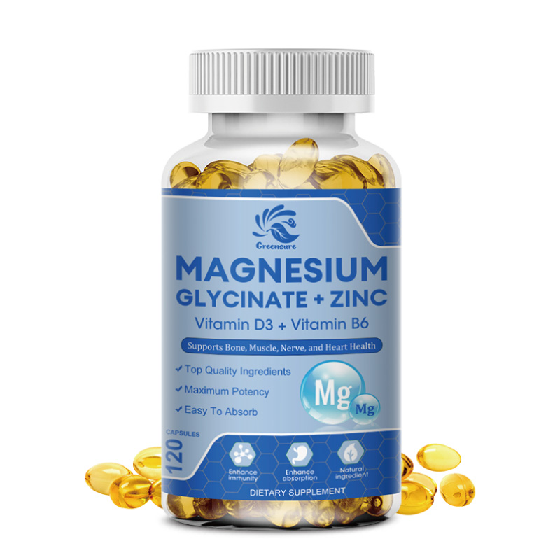 Magnesium Glycinate Capsule - المكملات المعدنية والمغنيسيوم والزنك 500 ملغ