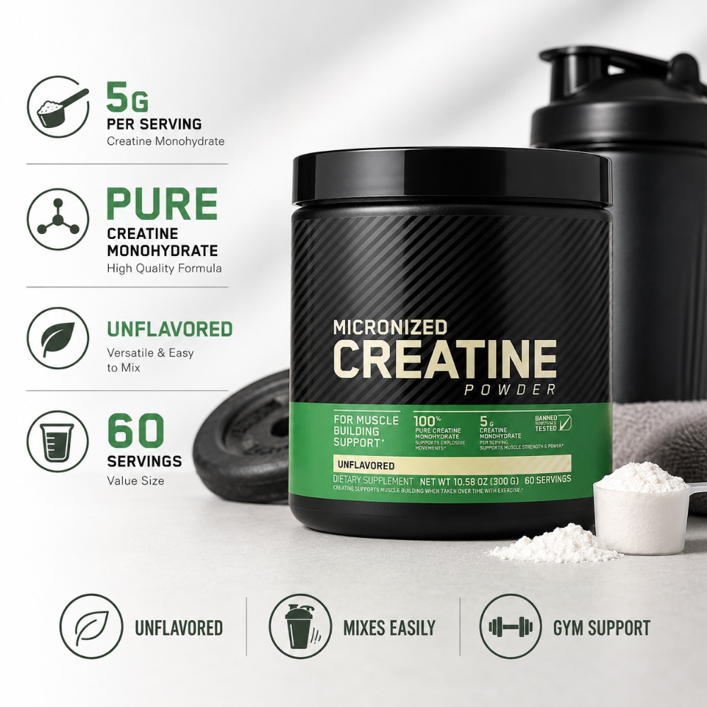 مسحوق الكرياتين مونوهيدرات 300 - مراجعة The Nutrition Fitness وسعره